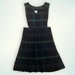 Plaid Sleeveless Kids Casual Dress